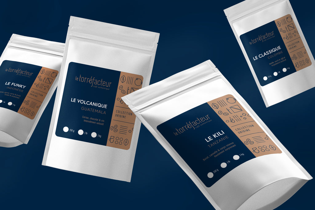 Les cafés d'origine pure