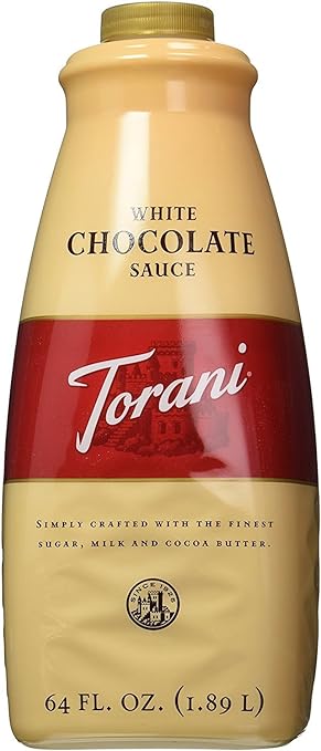 Coulis de chocolat blanc Torani, 64 oz