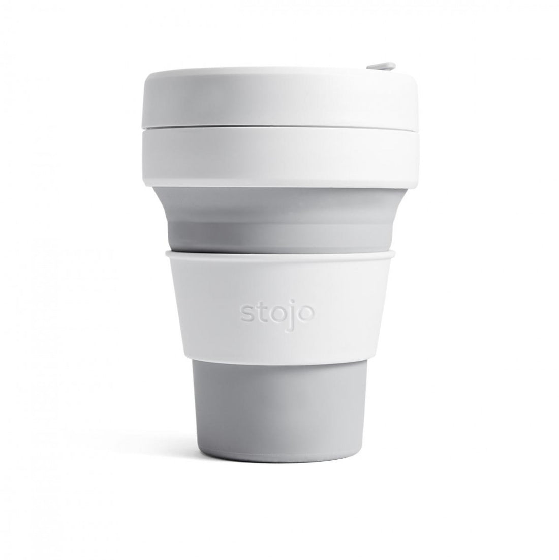 Gobelet de voyage pliant étanche, 355 ml, par Stojo Gris