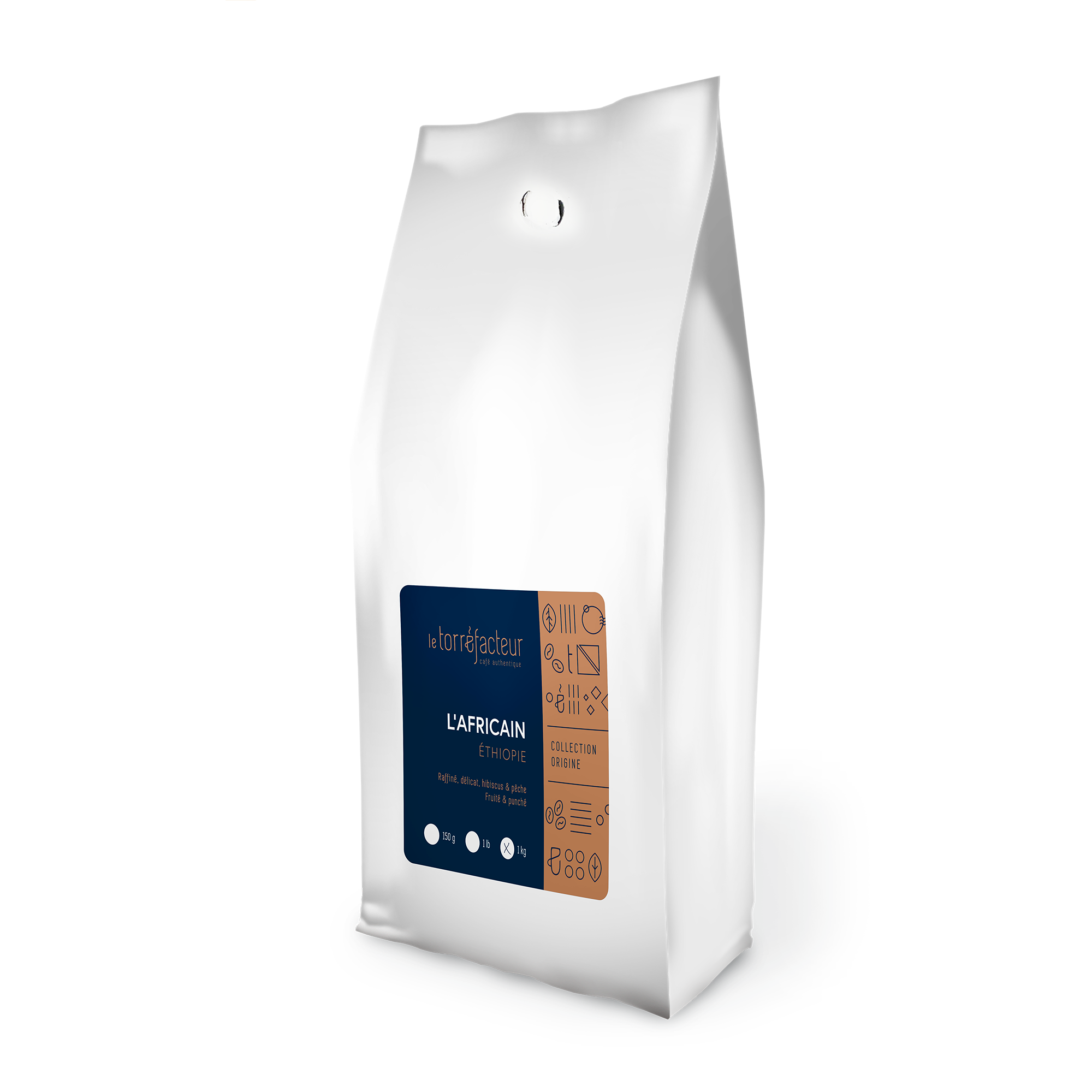 1 kilo of coffee rotating each time