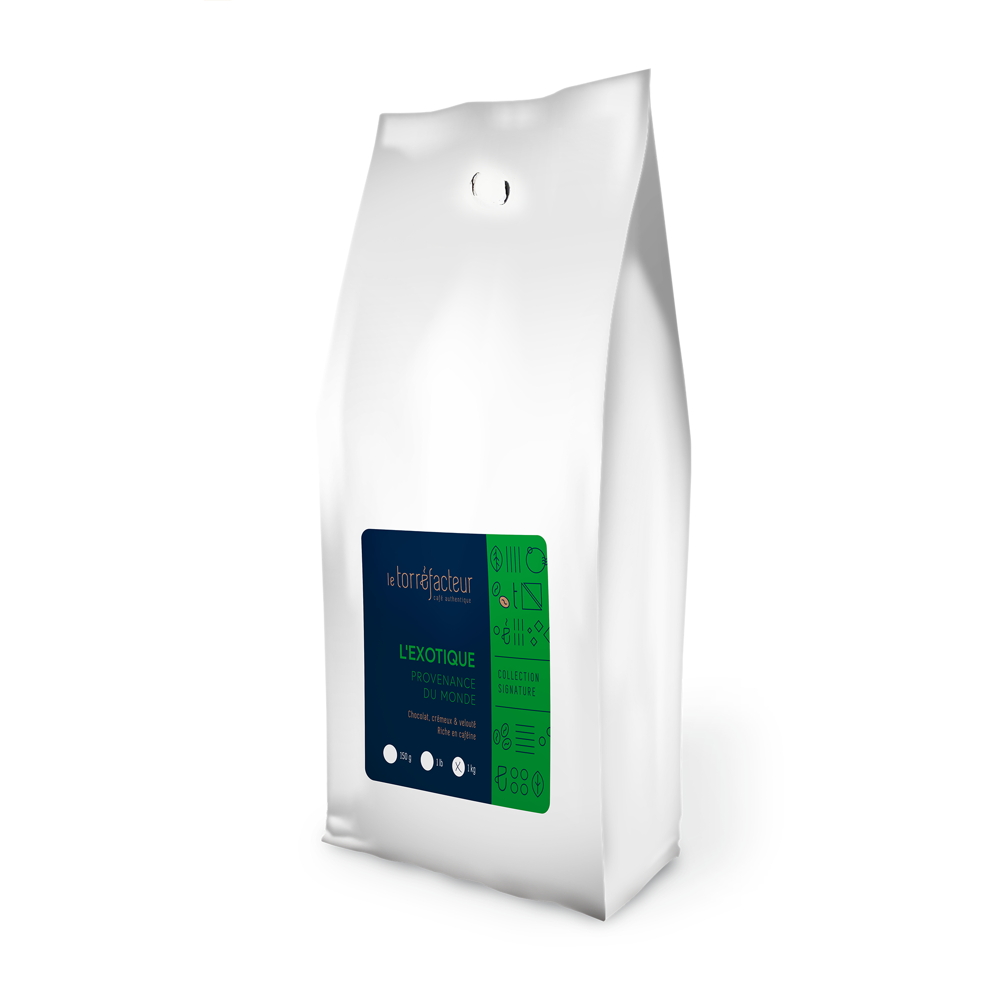 1 kilo of coffee rotating each time