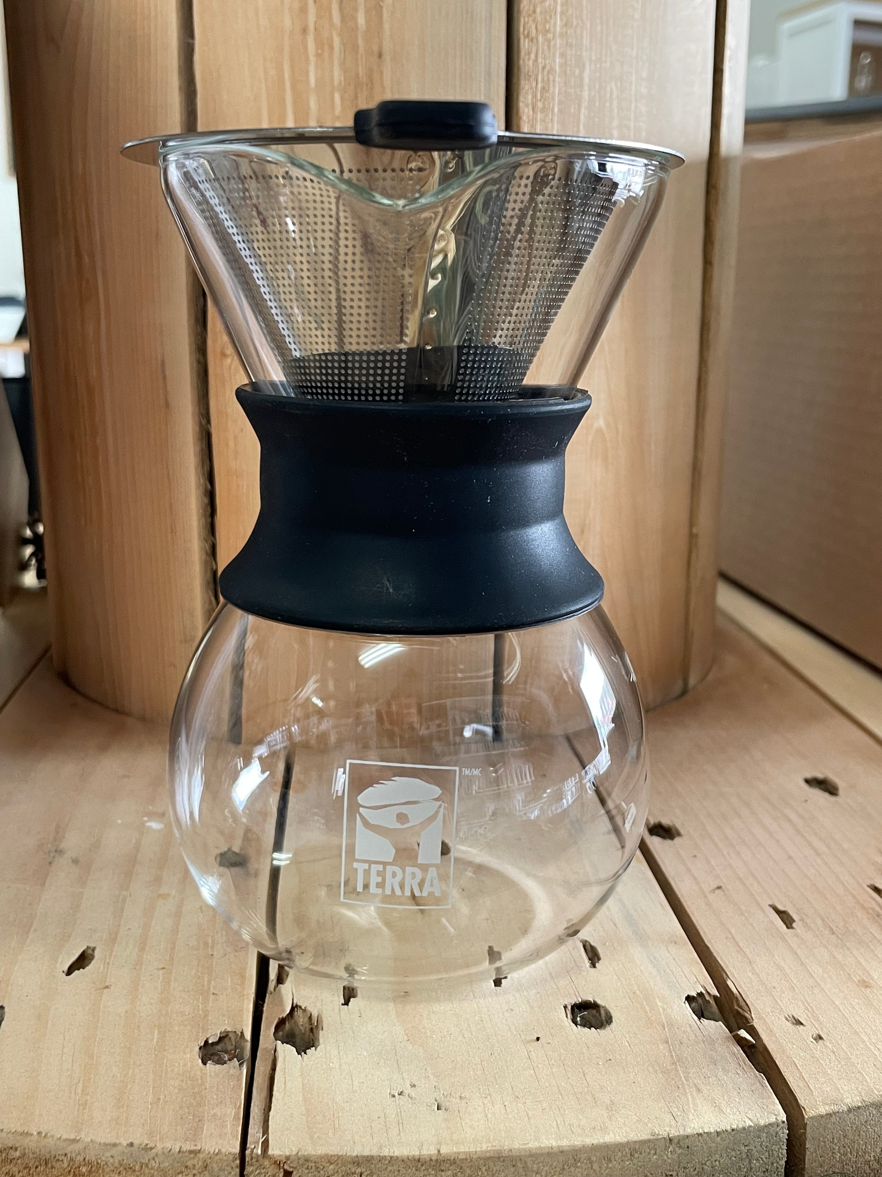 Glass pour-over coffee maker, 400 ml 1-2 cups
